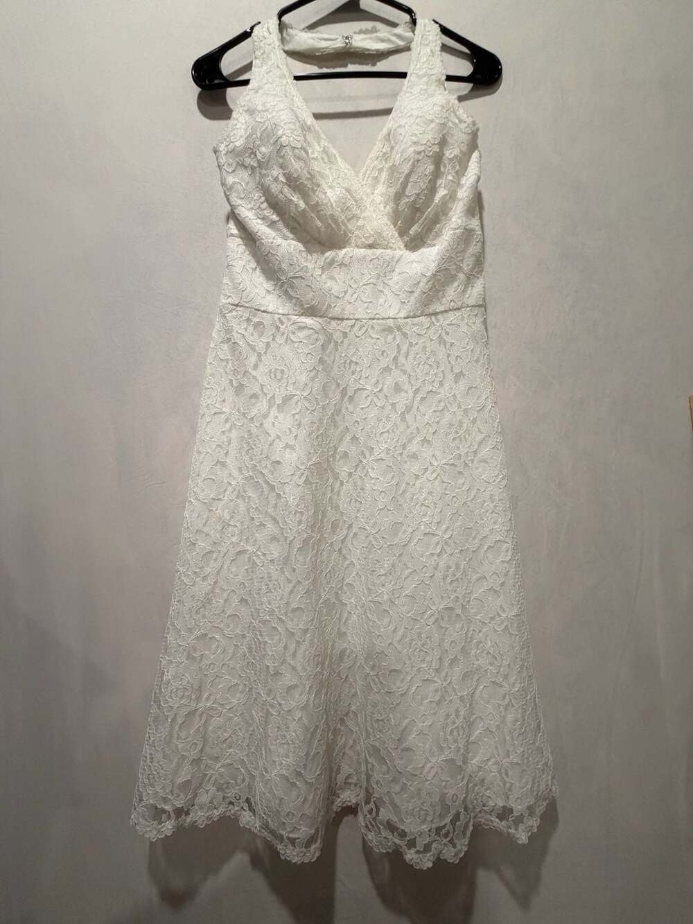 Disney Fairy Tale Weddings by Alfred Angelo Ivory Lace Halter Dress